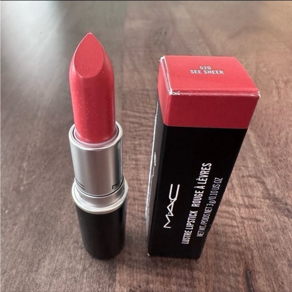 MAC Cosmetics Lustre Lipstick Color# 520 See Sheer
Grapefruit Pink
